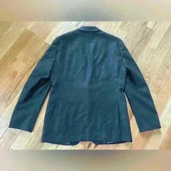 Ralph Lauren Mens Blazer Gray 100% Wool 2 Button Lined Jacket Sport Coat Sz 42L - Picture 10 of 16